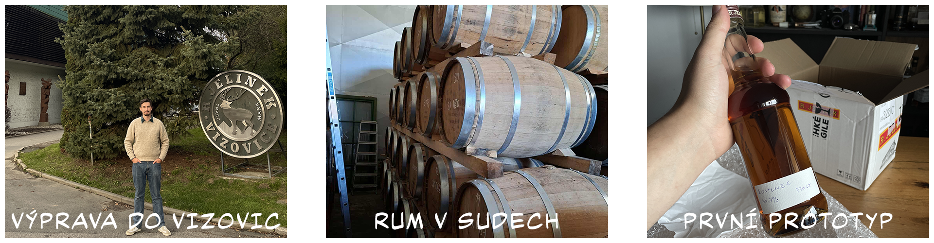 Fotky z výroby rumu Drink and Die 14yo